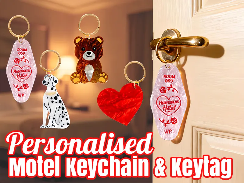 Motel Keychain & Keytag