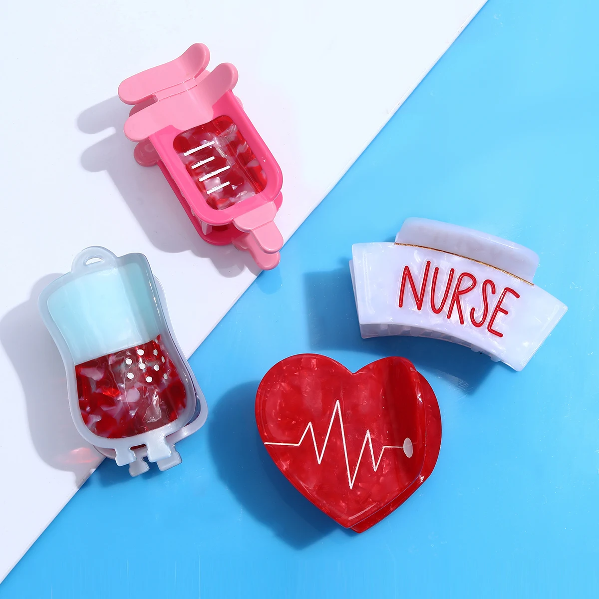 Medical Design Acetate Hair Claw