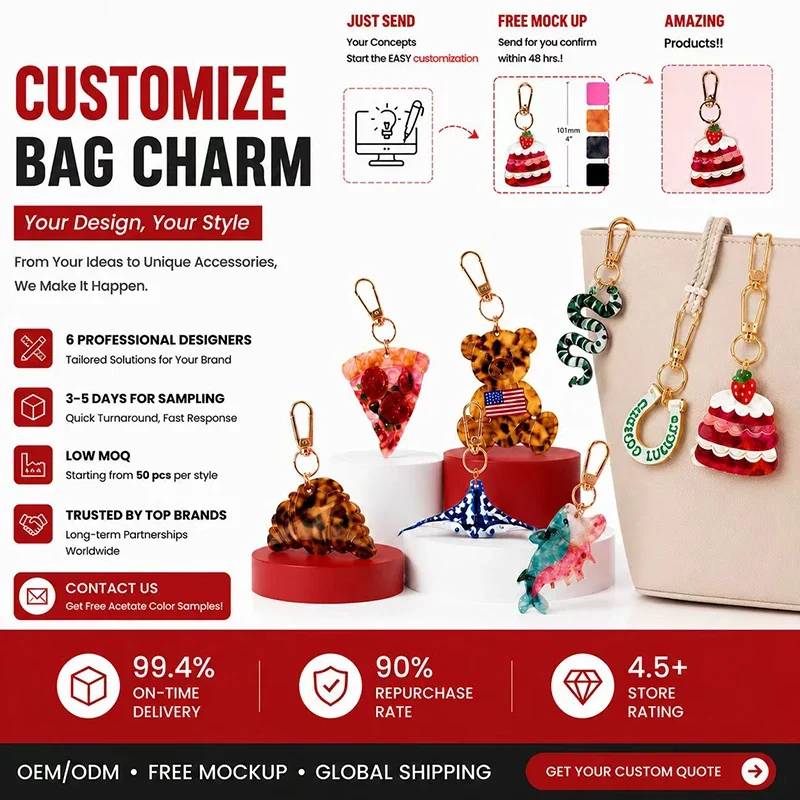 Customization bag charm