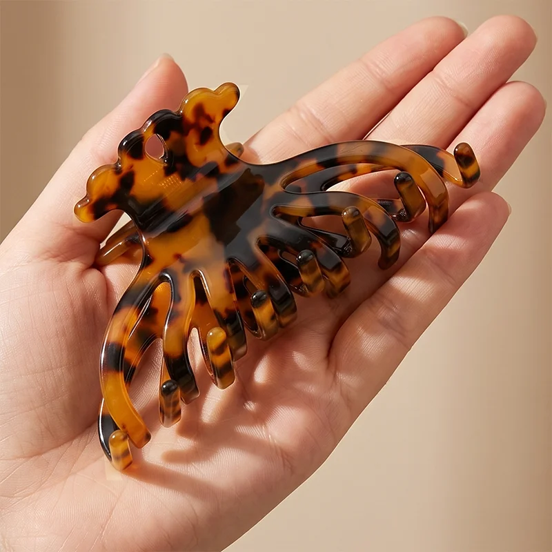 Custom Logo Basic Acetate Hair Claw